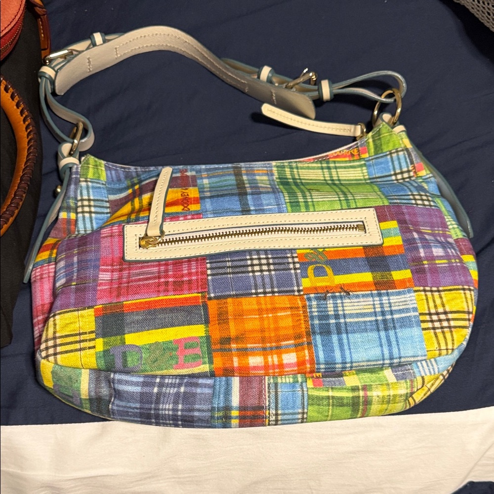 Dooney & Bourke Multicolor Patchwork Shoulder Bag - image 1